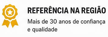 mais de 30 anos de confiança e qualidade